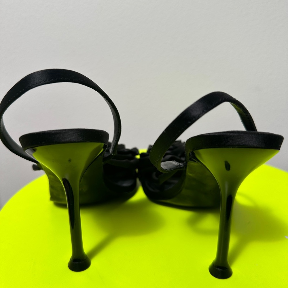 Mango Black Stiletto Heels Elegant Formal Footwear - Picture 4 of 7